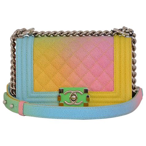 rainbow chanel boy bag|red chanel boyfriend bag.